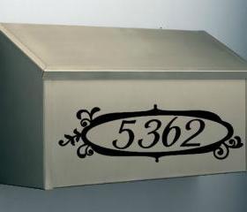 Mailbox Vinyl Number Decals
