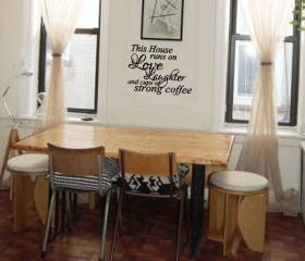 Love Laughter and strong coffee vinly decal