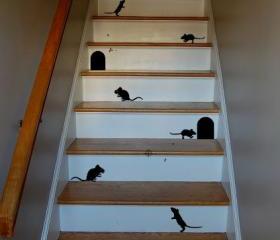 Mice Stair Decals